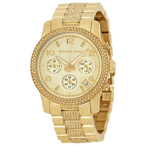 Michael Kors Runway Chronograph Stainless Steel Watch.